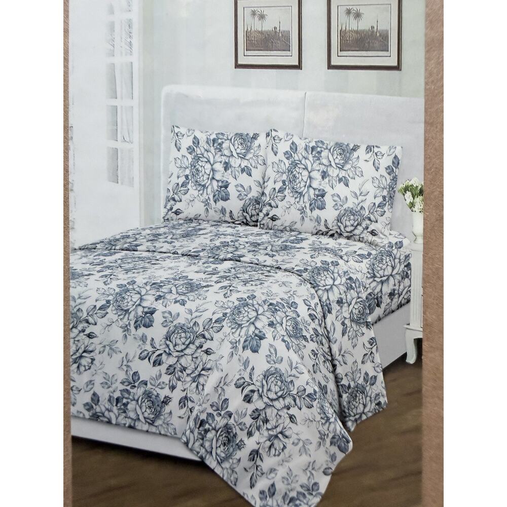 Tree Organic 100% Cotton Sheets King Size 4 Piece Set NWT